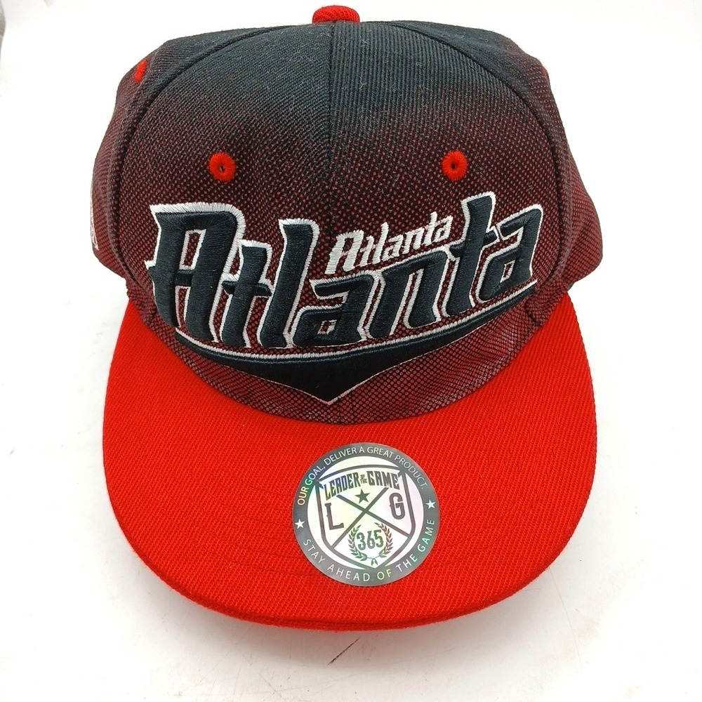 Atlanta Braves Leader of the Game Red & Black Snapback‎ Hat Cap